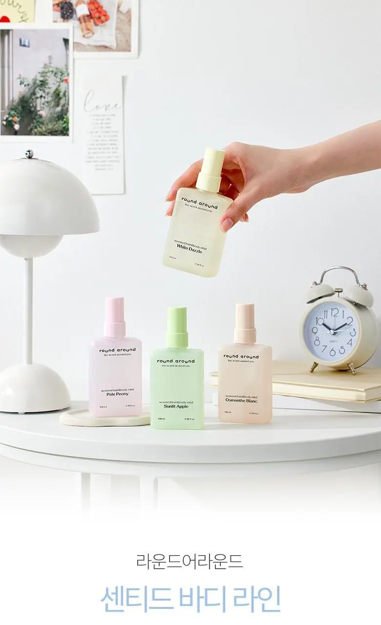 [산뜻수분] 라운드어라운드 센티드 헤어&바디 미스트 100ml 상세페이지 21